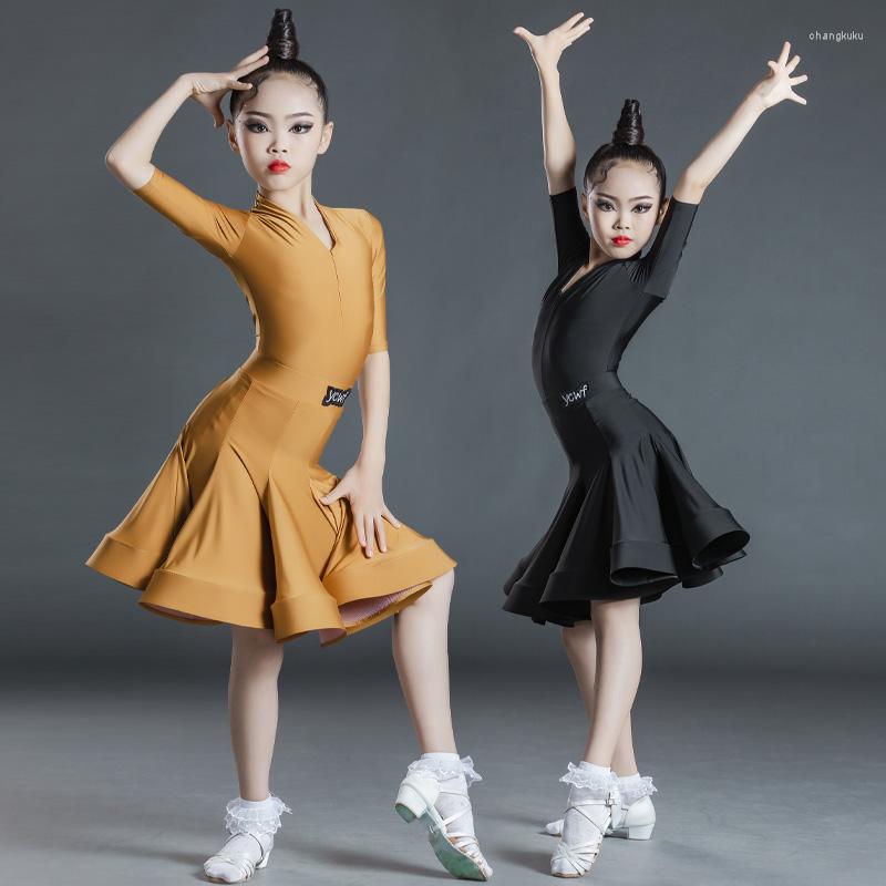 Stage Wear Children's Latin Dance Competition Dress Girl Spring And Summer Performance
Stage Wear Children's Latin Dance Competition Dress Girl Spring And Summer Performance