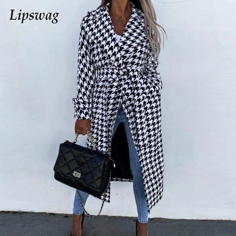 Women's Wool & Blends Retro Long Sleeve Lady Houndstooth Outwear Winter Lapel Casual Loose Coat Autumn Fashion Belted Overcoat Jacket Street, 02 white
Women's Wool & Blends Retro Long Sleeve Lady Houndstooth Outwear Winter Lapel Casual Loose Coat Autumn Fashion Belted Overcoat Jacket Street, 02 white
