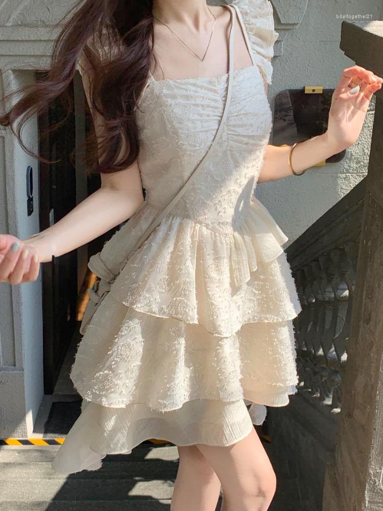 Casual Dresses Elegant Kawaii Clothing Lolita Strap Dress Women Solid Party Y2k Mini Female One Piece Korean Summer 2023 Chic, Apricot
Casual Dresses Elegant Kawaii Clothing Lolita Strap Dress Women Solid Party Y2k Mini Female One Piece Korean Summer 2023 Chic, Apricot