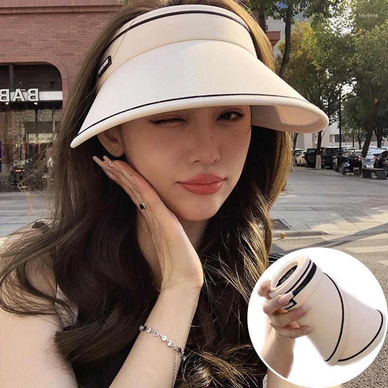 Wide Brim Hats Summer Sun Visor Hat Women Outdoor Beach Sunscreen UV Protection Caps Adjustable Foldable Female, Black
Wide Brim Hats Summer Sun Visor Hat Women Outdoor Beach Sunscreen UV Protection Caps Adjustable Foldable Female, Black