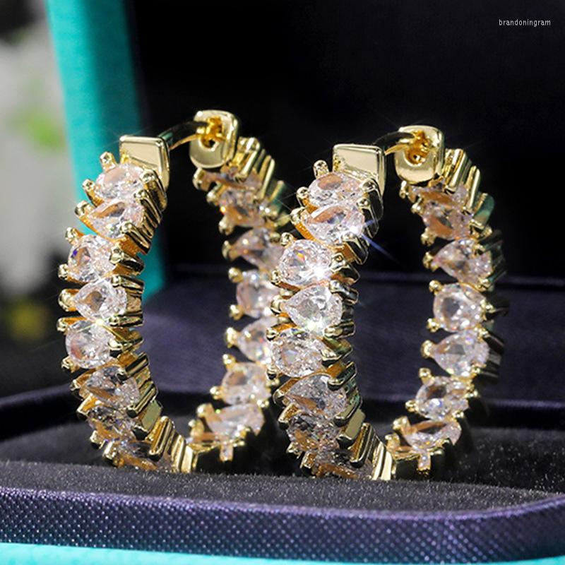 Hoop Earrings Brilliant Pear-shaped For Women Female Crystal Zircon Stylish Ear Piercing Accessories Versatile Trendy Jewelry
Hoop Earrings Brilliant Pear-shaped For Women Female Crystal Zircon Stylish Ear Piercing Accessories Versatile Trendy Jewelry