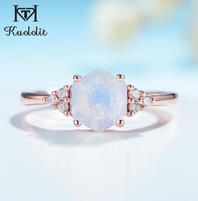 Kuololit 585 Rose Gold Rainbow Moonstone Women 925 Sterling Silver Hexagon Natural Gemstone Ring for Romantic5842536
Kuololit 585 Rose Gold Rainbow Moonstone Women 925 Sterling Silver Hexagon Natural Gemstone Ring for Romantic5842536
