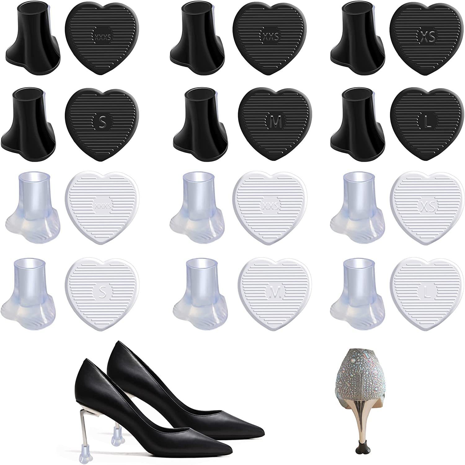 Shoe Parts Accessories 10Pairs High Heel Protectors Heart Shaped Glittery Clear Stoppers Walking on Gras Shoes Outdoor Graden Wedding Party 230512
Shoe Parts Accessories 10Pairs High Heel Protectors Heart Shaped Glittery Clear Stoppers Walking on Gras Shoes Outdoor Graden Wedding Party 230512