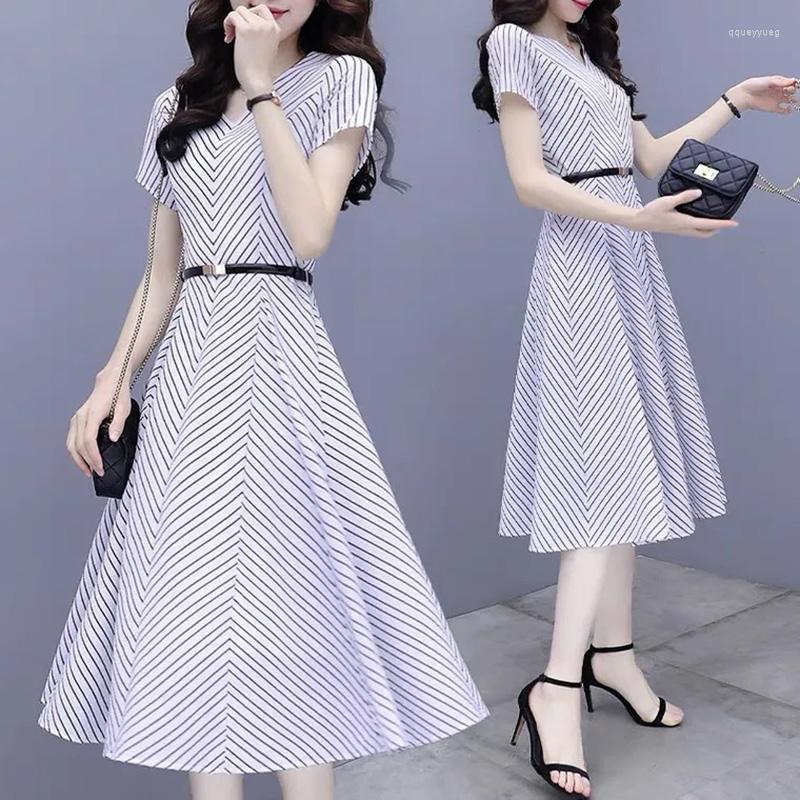 Party Dresses Dress Women 2023 Spring Summer Fashion All-match Short Sleeve Pullover Female Large Size Long Striped Chiffon Skirt, Stripe
Party Dresses Dress Women 2023 Spring Summer Fashion All-match Short Sleeve Pullover Female Large Size Long Striped Chiffon Skirt, Stripe