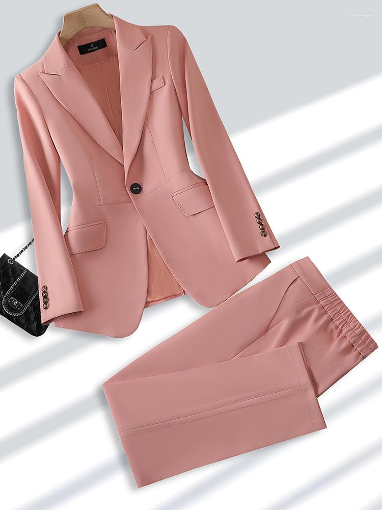 Women's Two Piece Pants High Quality Elegant Business Women Pantsuits 2 Pieces One Button Jacket With Trousers Office Lady Formal Party, White
Women's Two Piece Pants High Quality Elegant Business Women Pantsuits 2 Pieces One Button Jacket With Trousers Office Lady Formal Party, White