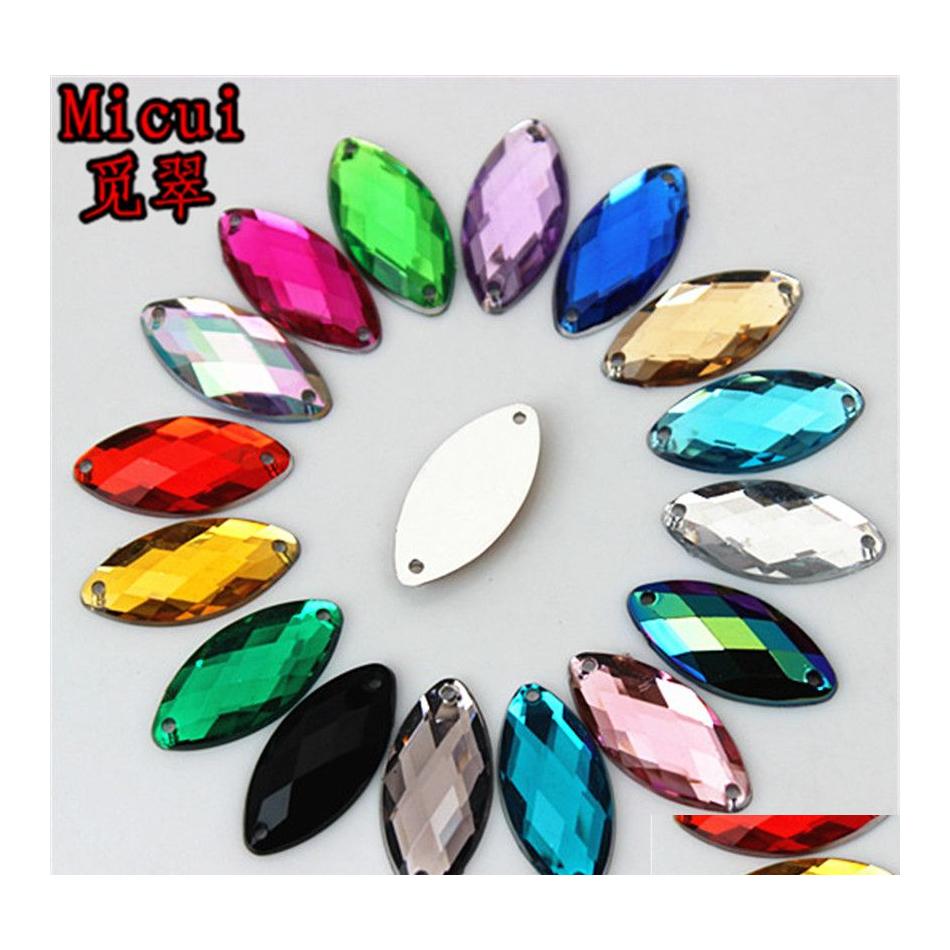 Rhinestones Micui 200Pcs 9X18Mm Sewing Crystals Flatback Sew On Acrylic Stone Horse Eye Strass Crystal For Clothes Jewelry Zz602 Dro Dh36O
Rhinestones Micui 200Pcs 9X18Mm Sewing Crystals Flatback Sew On Acrylic Stone Horse Eye Strass Crystal For Clothes Jewelry Zz602 Dro Dh36O