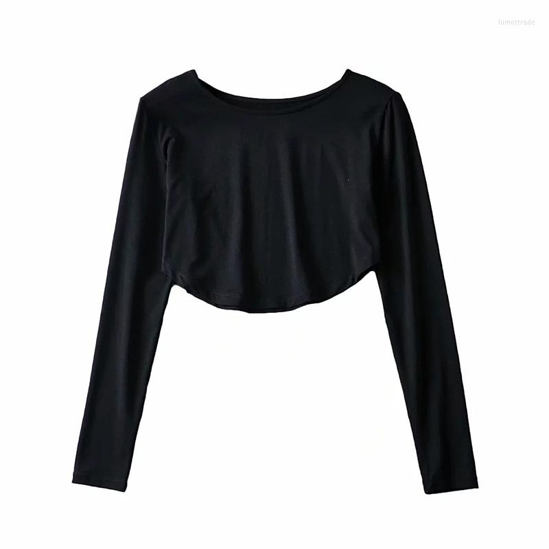 Women' T Shirts Skinny Ladies Long Sleeve Tees 2023 O-Neck Female Cropped Tops European Style Fashionable Solid Spring Autumn Women, Black
Women' T Shirts Skinny Ladies Long Sleeve Tees 2023 O-Neck Female Cropped Tops European Style Fashionable Solid Spring Autumn Women, Black