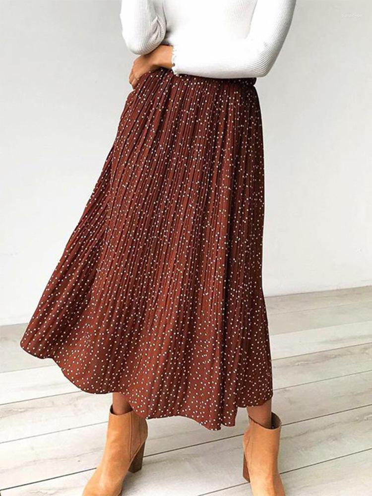 Skirts White Dots Floral Print Pleated Midi Skirt Women Elastic High Waist Side Pockets Summer 2023 Elegant Female Bottom, Yellow
Skirts White Dots Floral Print Pleated Midi Skirt Women Elastic High Waist Side Pockets Summer 2023 Elegant Female Bottom, Yellow
