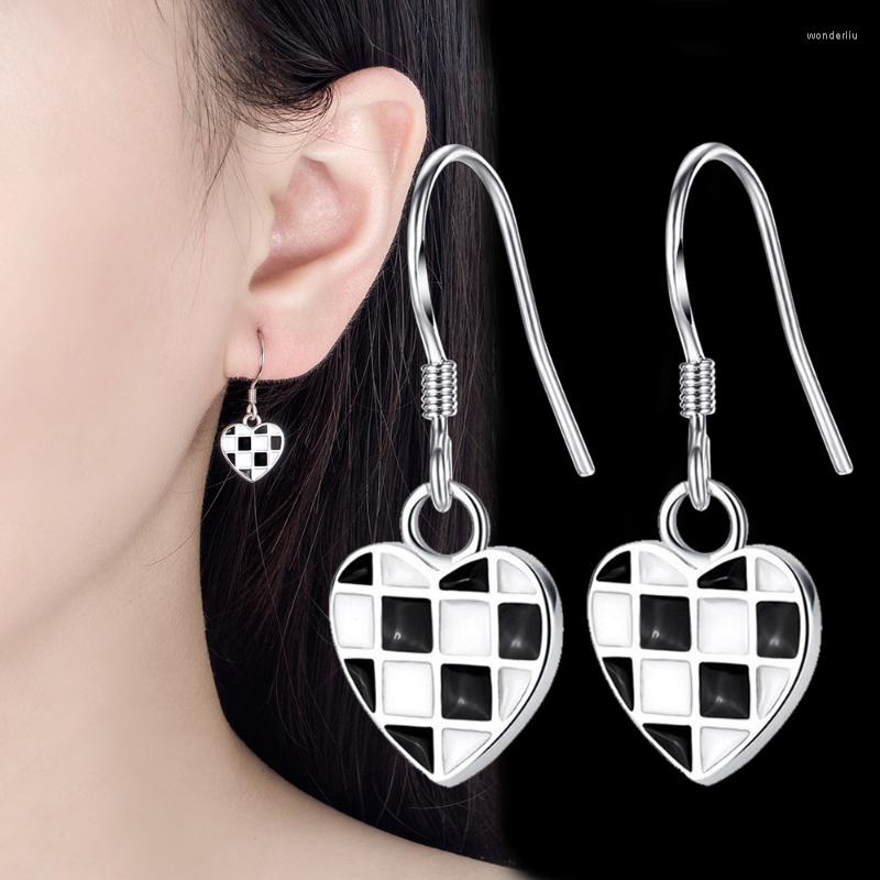 Dangle Earrings 1 Pair Fashion Chessboard Plaid Heart For Women Vintage Drop Gum Peach Shaped
Dangle Earrings 1 Pair Fashion Chessboard Plaid Heart For Women Vintage Drop Gum Peach Shaped