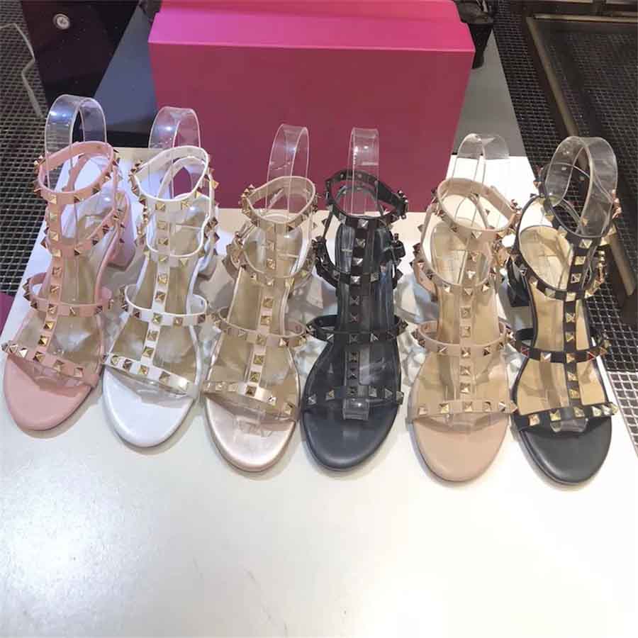 Women Designers Leather Stud Dress Shoes High Heel Sandals Summer luxury brand High-Heeled Rivets Shoes Fashion Genuine Leather Ladies Sexy Party Prom Wedding Dress
Women Designers Leather Stud Dress Shoes High Heel Sandals Summer luxury brand High-Heeled Rivets Shoes Fashion Genuine Leather Ladies Sexy Party Prom Wedding Dress