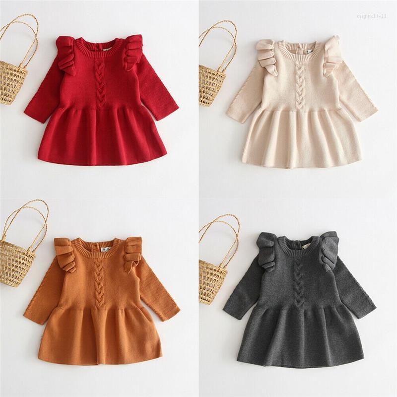 Girl Dresses 1-5years Toddler Long Sleeve Knit Dress Ruffle A-Line Tulle Tutu For Spring Autumn Winter Kids Girls, Auburn
Girl Dresses 1-5years Toddler Long Sleeve Knit Dress Ruffle A-Line Tulle Tutu For Spring Autumn Winter Kids Girls, Auburn