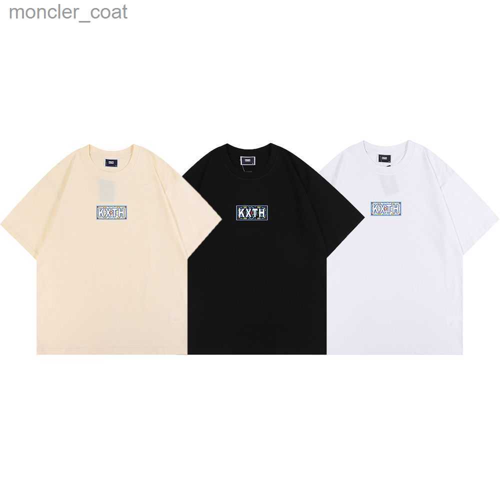 Men' T-shirts Niche Fashion Kith Moroccan Tile Box Tee Blue Cashew Flower Totem Short Sleeve T-shirt, White 8028
Men' T-shirts Niche Fashion Kith Moroccan Tile Box Tee Blue Cashew Flower Totem Short Sleeve T-shirt, White 8028