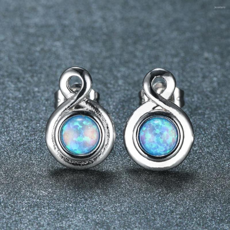 Stud Earrings Simple Fashion Blue Opal Stone Dainty Double Round Small Vintage Silver Color Wedding For Women
Stud Earrings Simple Fashion Blue Opal Stone Dainty Double Round Small Vintage Silver Color Wedding For Women