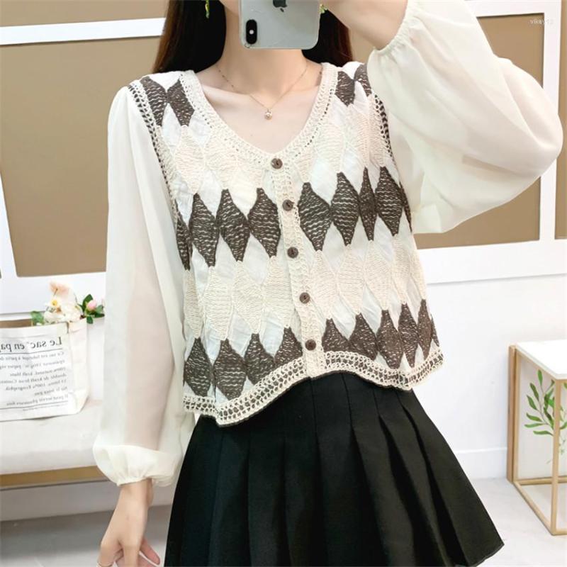 Women's Blouses Spriing Summer Crochet Tops For Women Long Sleeve Vintage Blouse Argyle Plaid Shirt Bohemain Clothing Fashion, Green
Women's Blouses Spriing Summer Crochet Tops For Women Long Sleeve Vintage Blouse Argyle Plaid Shirt Bohemain Clothing Fashion, Green