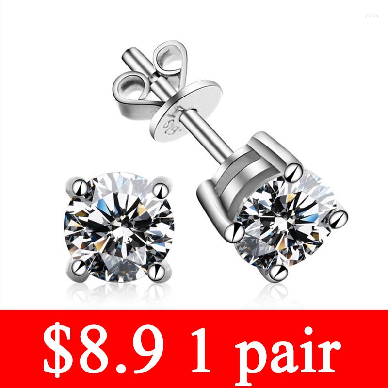 Stud Earrings GRA Moissanite Lab Diamond S925 Sterling Silver Earring For Women Men Lovers Ear 1ct 2ct 4ct
Stud Earrings GRA Moissanite Lab Diamond S925 Sterling Silver Earring For Women Men Lovers Ear 1ct 2ct 4ct