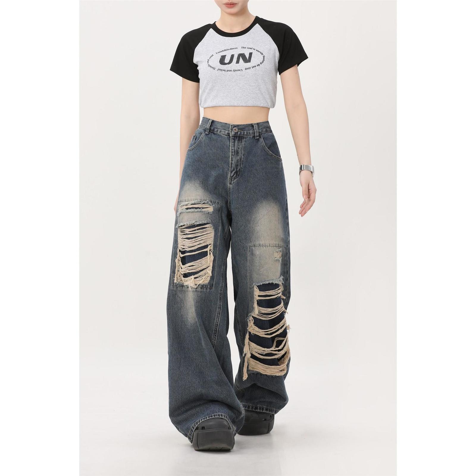 Women's Pants s Y2K Korean retro hole repair jeans mens and womens 2023 American style high street loose straight wide leg mopping trousers 230512, Green
Women's Pants s Y2K Korean retro hole repair jeans mens and womens 2023 American style high street loose straight wide leg mopping trousers 230512, Green
