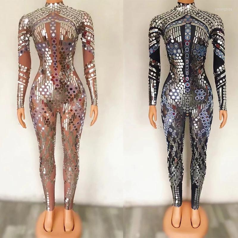 Stage Wear Mirror Costumes Sequin Black Jumpsuit Diamond One Piece Trousers Leotard Singer Party Show Costume, Beige
Stage Wear Mirror Costumes Sequin Black Jumpsuit Diamond One Piece Trousers Leotard Singer Party Show Costume, Beige
