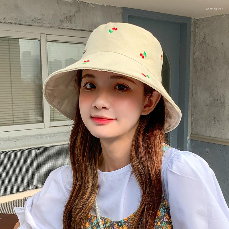 Berets YQYXCY Bucket Hat Summer Women Fisherman Cap Sunscreen Cherry Pattern Flat Top Sun Female Ladies Casual Sunhat Korean Gorro, Yellow
Berets YQYXCY Bucket Hat Summer Women Fisherman Cap Sunscreen Cherry Pattern Flat Top Sun Female Ladies Casual Sunhat Korean Gorro, Yellow