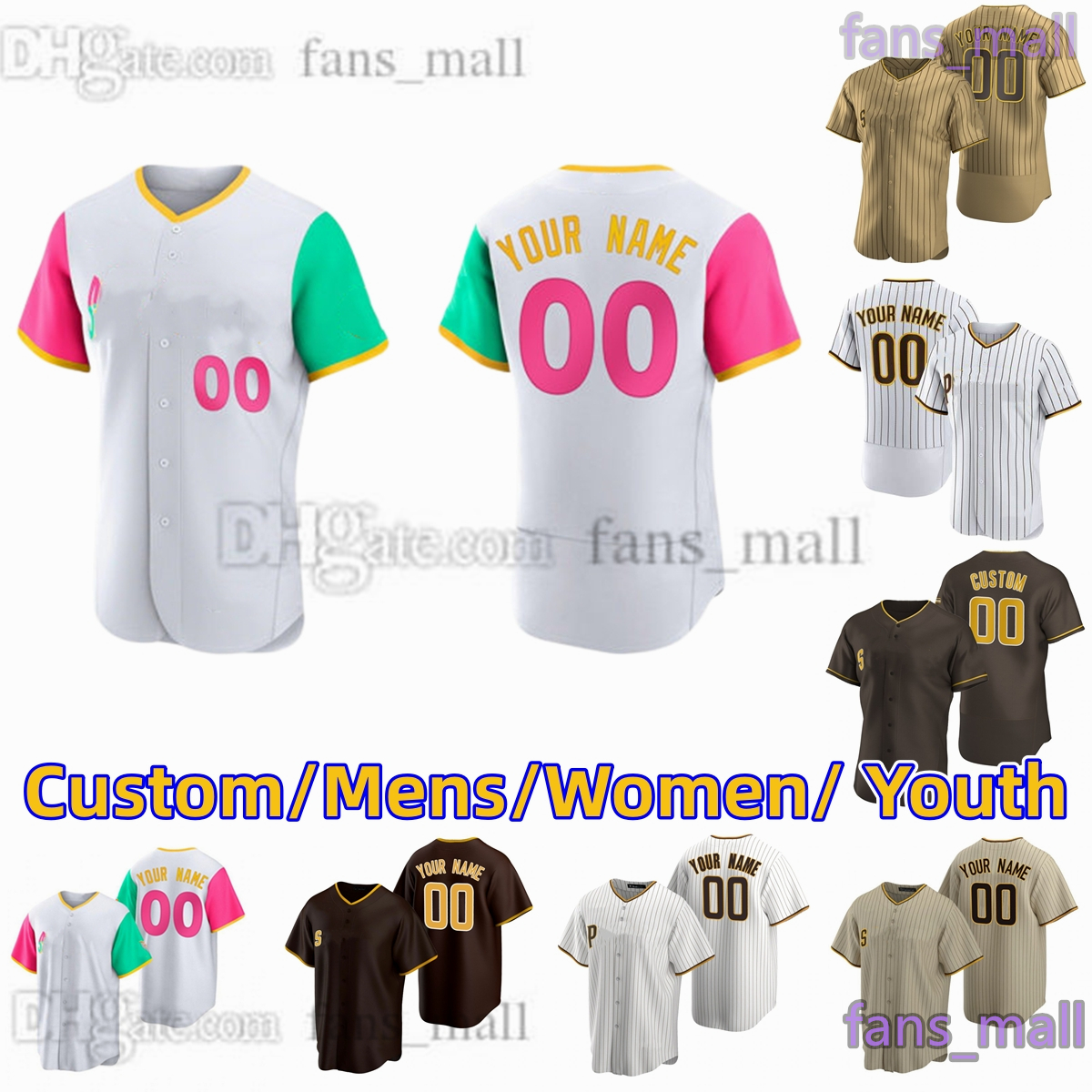 22 Juan Soto S-6XL Custom Baseball Jersey 23 Fernando Tatis Jr. 13 Manny Machado 9 Jake Cronenworth 19 Tony Gwynn 2 Bogaerts Lamet Jerseys, Women only s-xxl
22 Juan Soto S-6XL Custom Baseball Jersey 23 Fernando Tatis Jr. 13 Manny Machado 9 Jake Cronenworth 19 Tony Gwynn 2 Bogaerts Lamet Jerseys, Women only s-xxl