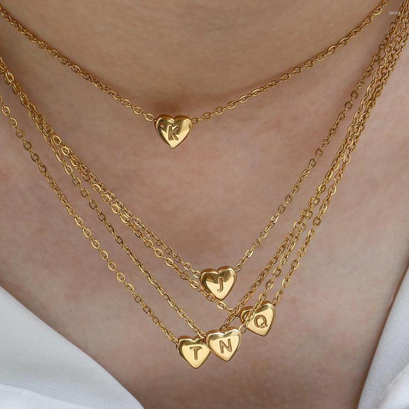 Pendant Necklaces 2023 Fashion Stainless Steel Mini Heart Letter Necklace For Women Delicate Love Chain Choker Jewelry Gift
Pendant Necklaces 2023 Fashion Stainless Steel Mini Heart Letter Necklace For Women Delicate Love Chain Choker Jewelry Gift