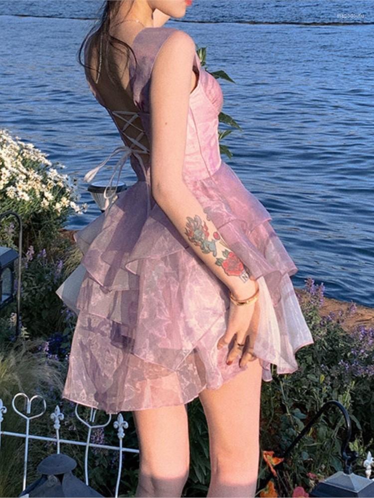 Casual Dresses Summer Lace Fairy Sweet Dress Women Korean Fashion Backless Fit Strap Kawaii Female Fluffy Elegant Party Mini 2023, Pink
Casual Dresses Summer Lace Fairy Sweet Dress Women Korean Fashion Backless Fit Strap Kawaii Female Fluffy Elegant Party Mini 2023, Pink