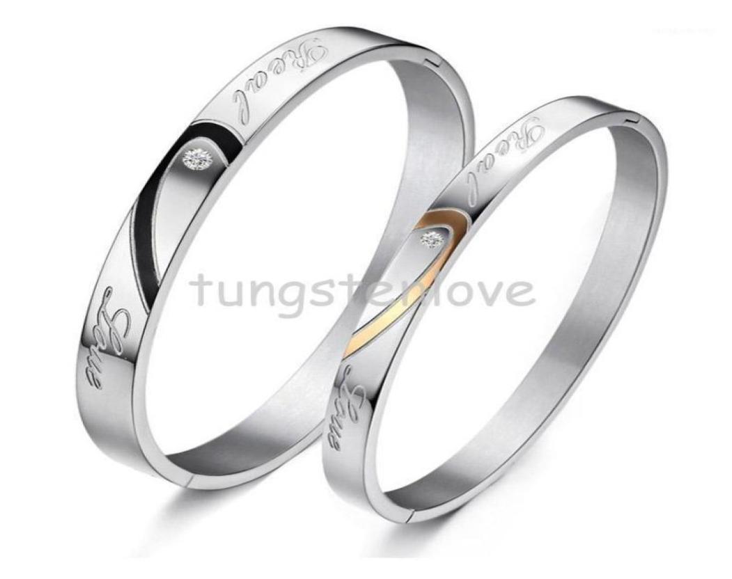 Bangle 1 Piece Couples Bracelets Heart Shape Stainless Steel quotReal Lovequot Engraved Promise For With Rhinestone11229451
Bangle 1 Piece Couples Bracelets Heart Shape Stainless Steel quotReal Lovequot Engraved Promise For With Rhinestone11229451