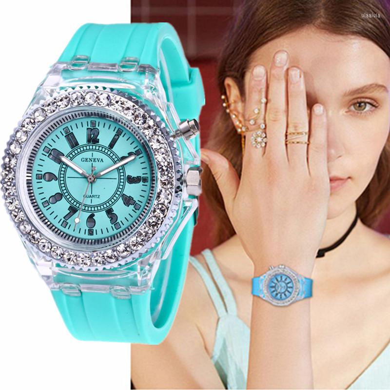 Wristwatches Women Watch Light Silicone Casual Watches Rhinestones Ladies Quartz Fashion Wristwatch Relojes Para Mujer, White
Wristwatches Women Watch Light Silicone Casual Watches Rhinestones Ladies Quartz Fashion Wristwatch Relojes Para Mujer, White