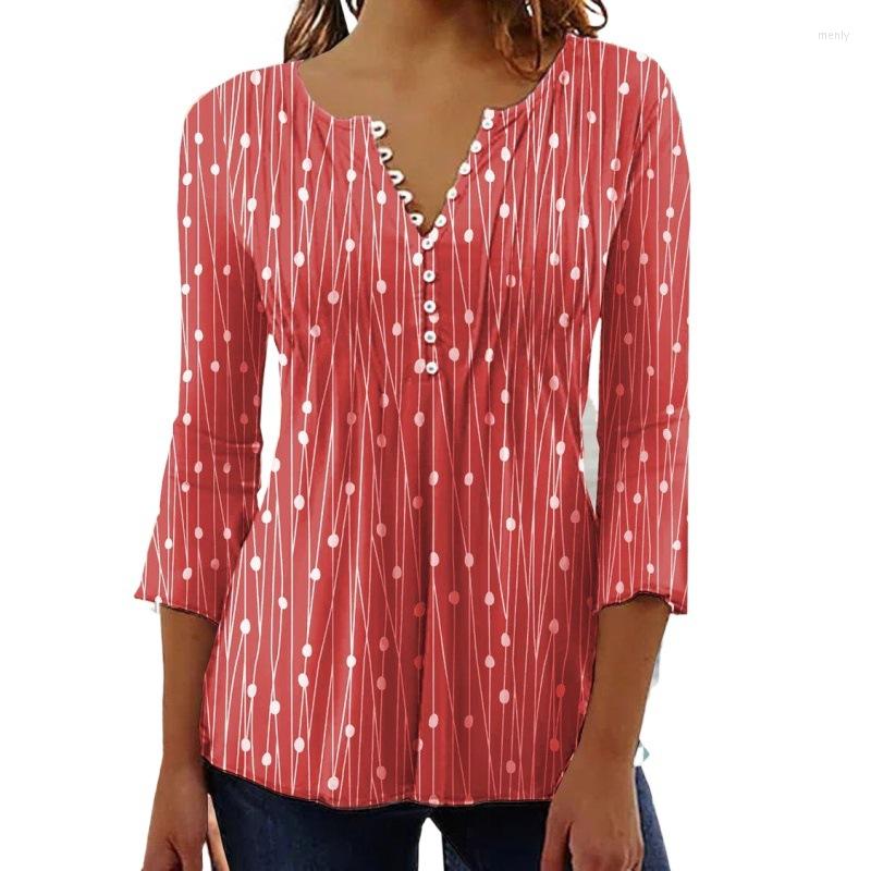Women' T Shirts Red Blouse Women' Shirt Gray Blue Green 3/4 Sleeve Blouses Woman 2023 Casual Tops And Elegant Top Female Autumn XXL
Women' T Shirts Red Blouse Women' Shirt Gray Blue Green 3/4 Sleeve Blouses Woman 2023 Casual Tops And Elegant Top Female Autumn XXL