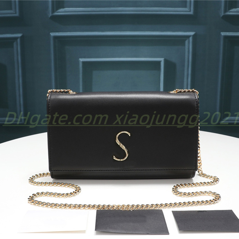 FASHION WOMEN luxurys designers shoulder bag real leather Handbags woman classics cross body bags Top quality evening Bags golden chain Totes Wallet, Black plain gold buckle
FASHION WOMEN luxurys designers shoulder bag real leather Handbags woman classics cross body bags Top quality evening Bags golden chain Totes Wallet, Black plain gold buckle