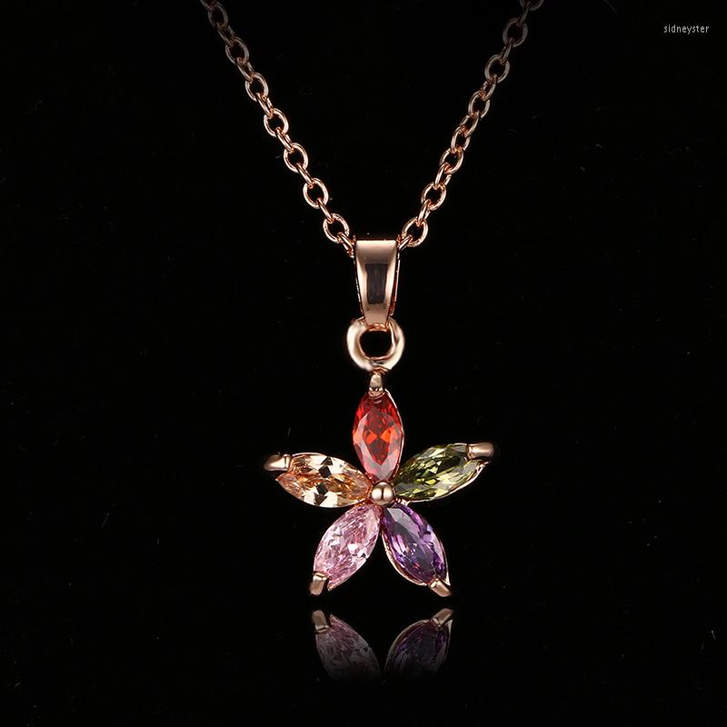 Pendant Necklaces Emmaya Fashion Trendy Link Chain Colorful Flower Necklace Design Jewelry Zircon For Women Gift Party
Pendant Necklaces Emmaya Fashion Trendy Link Chain Colorful Flower Necklace Design Jewelry Zircon For Women Gift Party