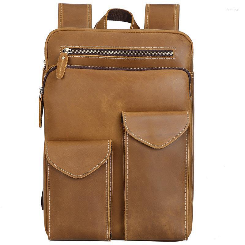 Backpack Male Genuine Leather Business Rucksack Men Real Cow Luggage Travel Bag Large Duffle Tote Weekend Boys Schoolbag, Auburn
Backpack Male Genuine Leather Business Rucksack Men Real Cow Luggage Travel Bag Large Duffle Tote Weekend Boys Schoolbag, Auburn