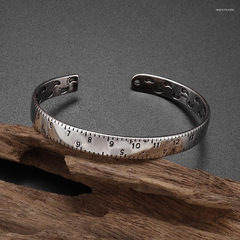 Bangle Footprint Bracelet Teacher Fashion Delicate Ruler Vintage Roman Numerals High Quality Open Copper
Bangle Footprint Bracelet Teacher Fashion Delicate Ruler Vintage Roman Numerals High Quality Open Copper