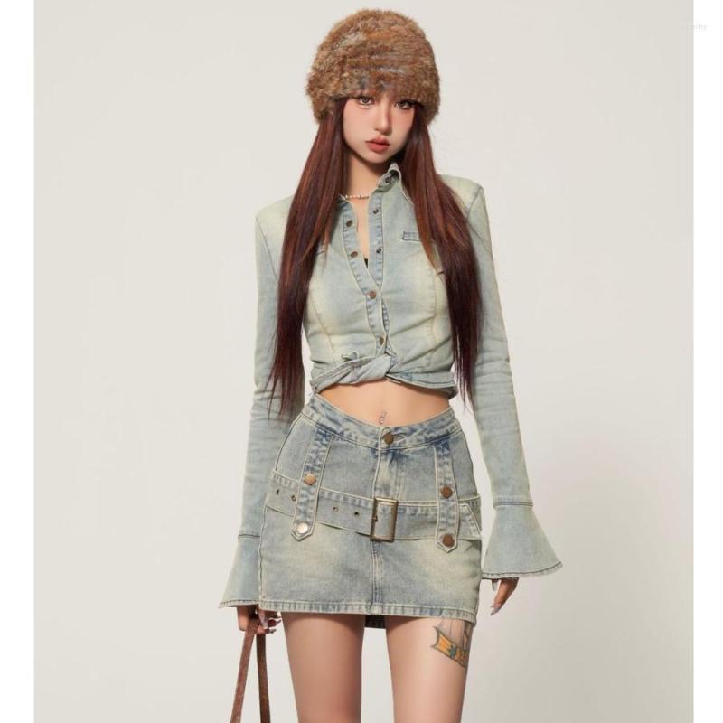 Work Dresses 2023 Vintage Denim Short Skirt Slim Y2k Clothes Women Women' Set 2 Pieces Outfit Piece Sets Womens Outfits Summer, 1skirt
Work Dresses 2023 Vintage Denim Short Skirt Slim Y2k Clothes Women Women' Set 2 Pieces Outfit Piece Sets Womens Outfits Summer, 1skirt