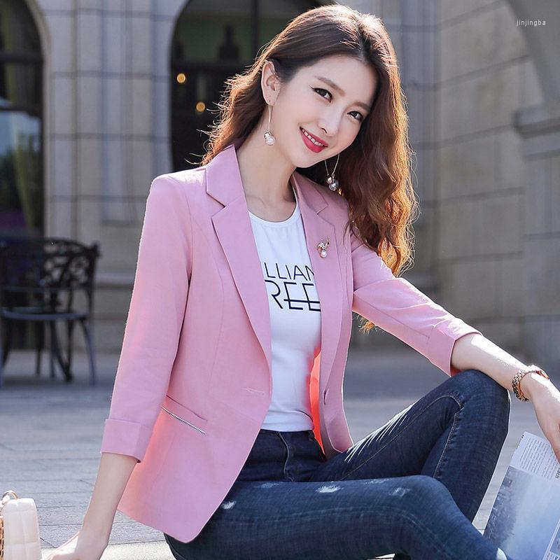 Women' Suits Spring Summer Ladies Blazer 2023 Fashion Korean Short Thin Three-quarter Sleeve Suit Coat Female Outerwear Women Clothing, Pink
Women' Suits Spring Summer Ladies Blazer 2023 Fashion Korean Short Thin Three-quarter Sleeve Suit Coat Female Outerwear Women Clothing, Pink