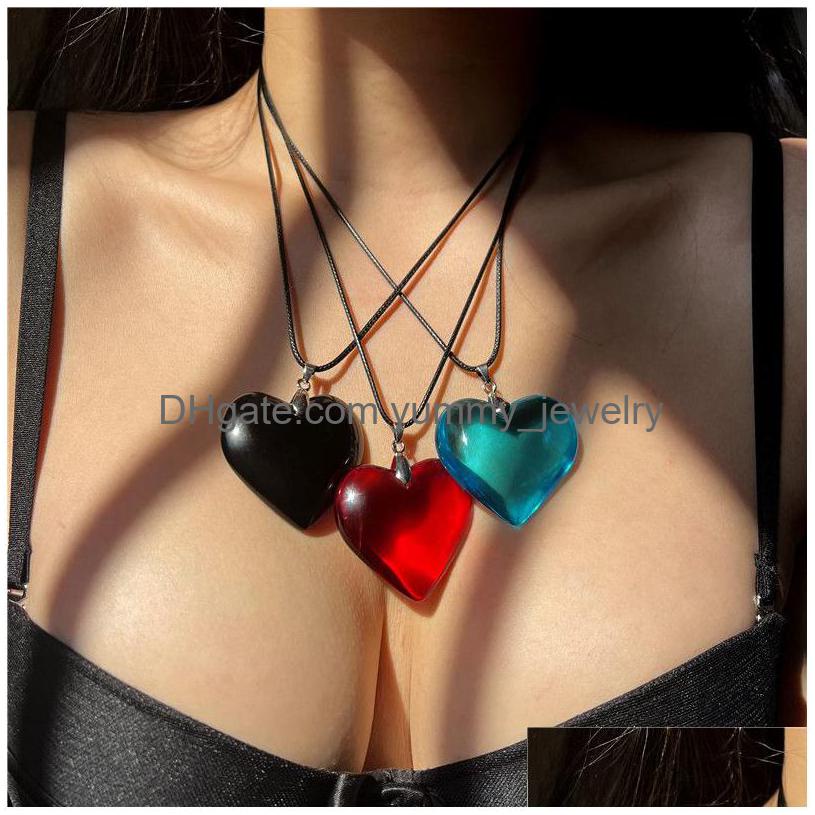 Pendant Necklaces Puffy Heart Choker Necklace Large Red Glass Chunky Charm Statement Pink Drop Delivery Jewelry Pendants Dhndp
Pendant Necklaces Puffy Heart Choker Necklace Large Red Glass Chunky Charm Statement Pink Drop Delivery Jewelry Pendants Dhndp
