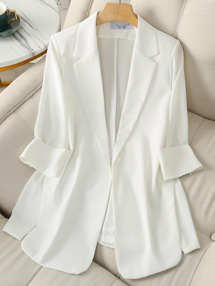 Women' Suits Spring Summer Thin Mid-length Blazer Fashion Streetwear Korean Solid Casual Outerwear Elegant Top, Black
Women' Suits Spring Summer Thin Mid-length Blazer Fashion Streetwear Korean Solid Casual Outerwear Elegant Top, Black