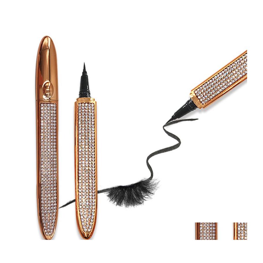 Eye Shadow/Liner Combination Self Adhesive Eyeliner 2 In 1 Clear Black Liquid Eyeliners Pen Diamond Bling Liner No Glue Non Magnetic Dh8V5, Black liquid #3
Eye Shadow/Liner Combination Self Adhesive Eyeliner 2 In 1 Clear Black Liquid Eyeliners Pen Diamond Bling Liner No Glue Non Magnetic Dh8V5, Black liquid #3