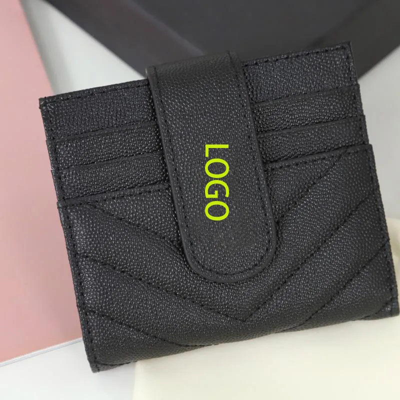 7A Designer Card Holders Zipper and Fastener Style Caviar Cowhide Gold Silver and Black Logo, Black 11*10*2 cm
7A Designer Card Holders Zipper and Fastener Style Caviar Cowhide Gold Silver and Black Logo, Black 11*10*2 cm