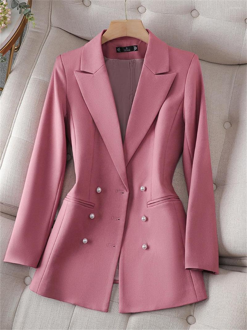 Women's Suits Chic Jacket For Women 2023 In Outwear Pink Triple Breasted Solid Long Sleeve Blazer Ladies Formal Female Clothing, Beige blazer
Women's Suits Chic Jacket For Women 2023 In Outwear Pink Triple Breasted Solid Long Sleeve Blazer Ladies Formal Female Clothing, Beige blazer