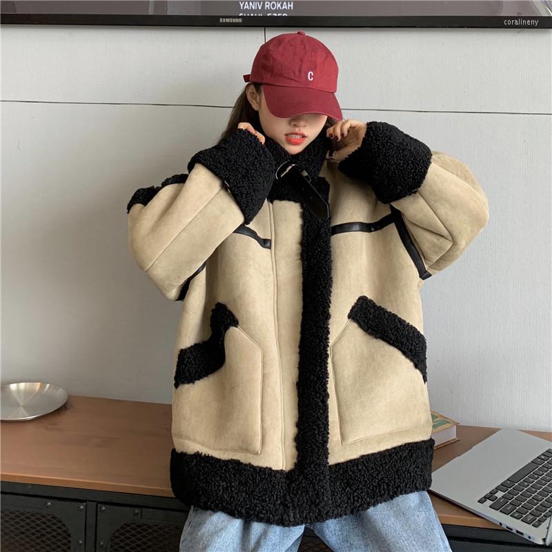 Women's Fur Korea Style Women Winter Loose Thermal Warm Coat Faux Sheepskin Fleece Parkas Streetwear, Coffee parkas
Women's Fur Korea Style Women Winter Loose Thermal Warm Coat Faux Sheepskin Fleece Parkas Streetwear, Coffee parkas