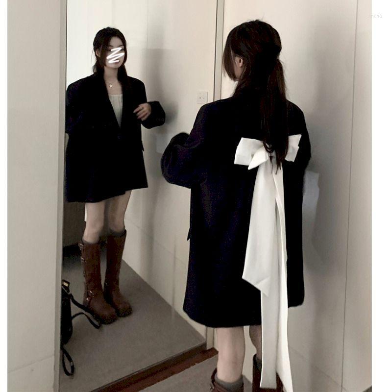 Women' Suits Lnsozkdg Fashion Women' Blazer Long Sleeve Black Suit Coats Bow Lace-Up Design 2023 Autumn Casual Jacket Office Lady Coat
Women' Suits Lnsozkdg Fashion Women' Blazer Long Sleeve Black Suit Coats Bow Lace-Up Design 2023 Autumn Casual Jacket Office Lady Coat