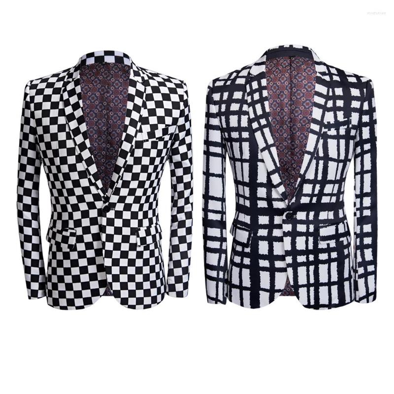 Men's Tracksuits Conjunto De Terno Masculino Preto E Branco Com Estampa Em Xadrez Sim Fit Blazers Traje Cantor Festa Nnoite Casual, Only coat
Men's Tracksuits Conjunto De Terno Masculino Preto E Branco Com Estampa Em Xadrez Sim Fit Blazers Traje Cantor Festa Nnoite Casual, Only coat