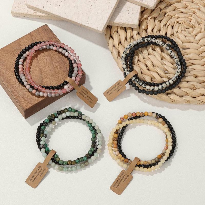 Strand 4mm Trendy Crystal Bracelet Set For Women Men Healing Stone Beads Bangle Couple Elastic Rope Jewelry 3Pcs/Set
Strand 4mm Trendy Crystal Bracelet Set For Women Men Healing Stone Beads Bangle Couple Elastic Rope Jewelry 3Pcs/Set