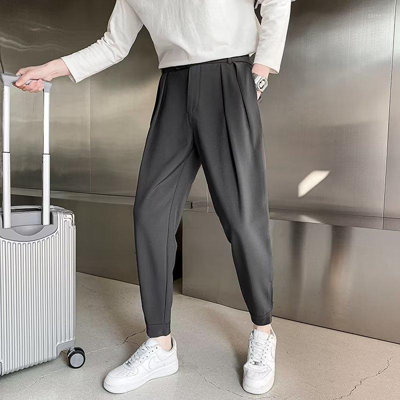 Men's Pants 2023 Spring Summer Baggy Men's Casual Korean Fashion Male Youth Bound Feet Trousers Blazer, K14-light green
Men's Pants 2023 Spring Summer Baggy Men's Casual Korean Fashion Male Youth Bound Feet Trousers Blazer, K14-light green
