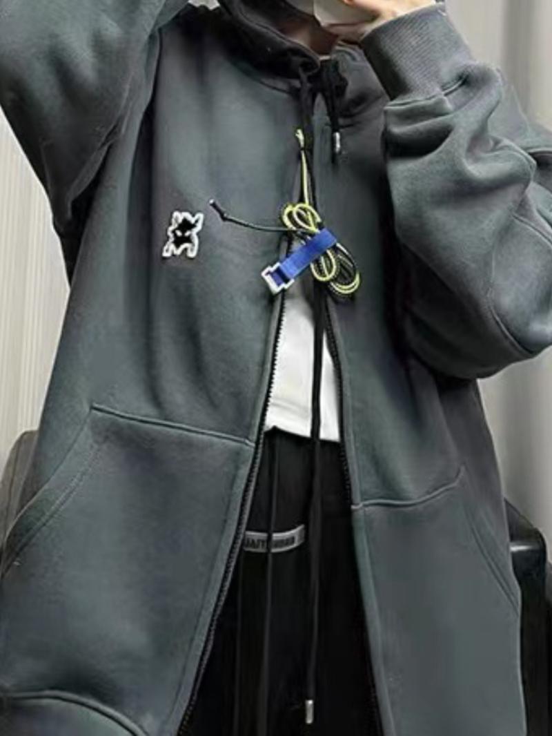 Women's Hoodies & Sweatshirts Working Small Monster Embroidery Zipper Cardigan Women Cotton Lady Spring And Autumn Casual Female Top 2023, Khaki
Women's Hoodies & Sweatshirts Working Small Monster Embroidery Zipper Cardigan Women Cotton Lady Spring And Autumn Casual Female Top 2023, Khaki