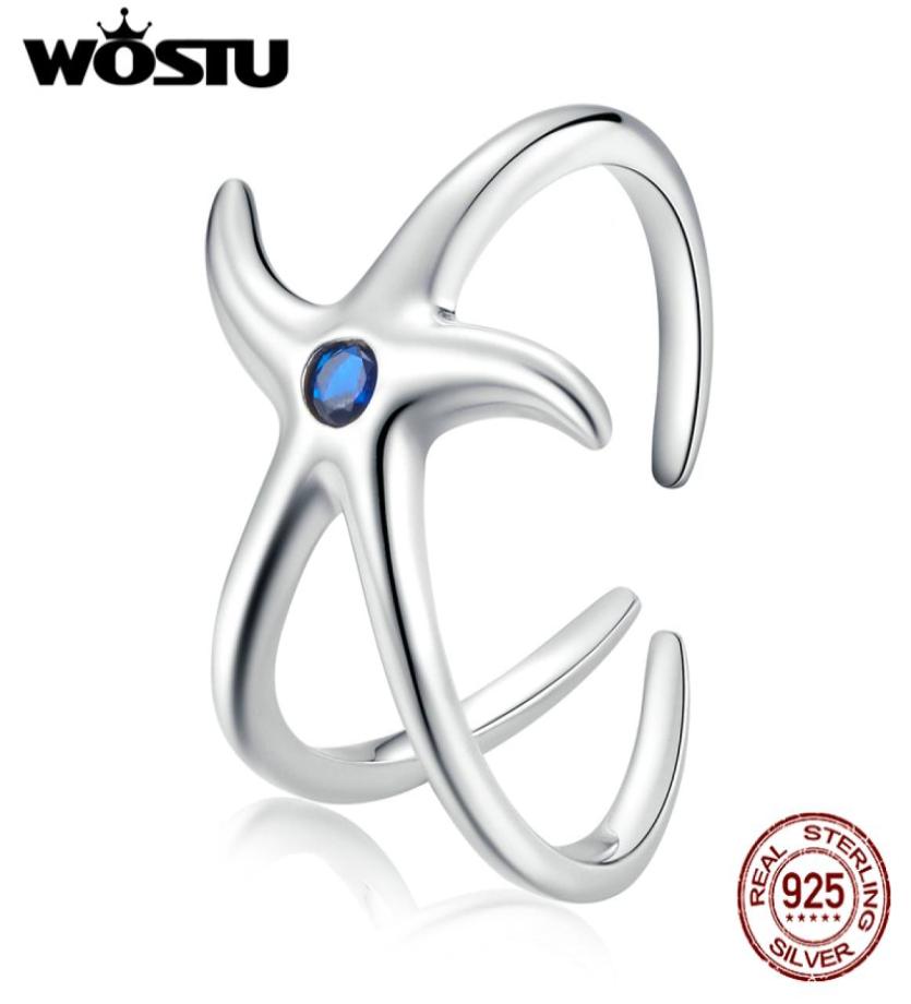 WOSTU 925 Sterling Simple Starfish Ring Adjustable Rings Finger For Women Elegant Silver Jewelry CTR1773897885
WOSTU 925 Sterling Simple Starfish Ring Adjustable Rings Finger For Women Elegant Silver Jewelry CTR1773897885