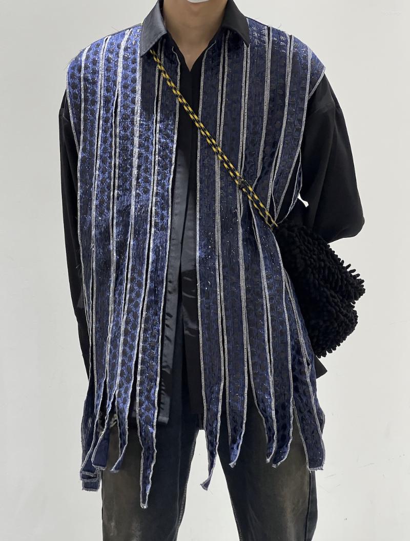 Men's Casual Shirts A2951 Fashion Men's 2023 Runway Luxury European Design Party Style Clothing, Picture shown
