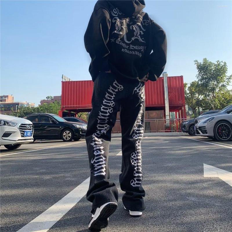 Men' Jeans Irregular Ripped Hole Denim Pant Hip Hop Man Pants 2023 Trends Clothes Letter Print Men' Streetwear Y2k Punk Kpop Harajuk, Black
Men' Jeans Irregular Ripped Hole Denim Pant Hip Hop Man Pants 2023 Trends Clothes Letter Print Men' Streetwear Y2k Punk Kpop Harajuk, Black