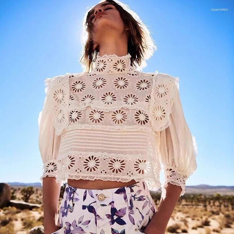 Women' T Shirts Women' Silk Cotton Shirt Tops Hollow Out Ruffle Fashion Lady Short Blouse, White
Women' T Shirts Women' Silk Cotton Shirt Tops Hollow Out Ruffle Fashion Lady Short Blouse, White