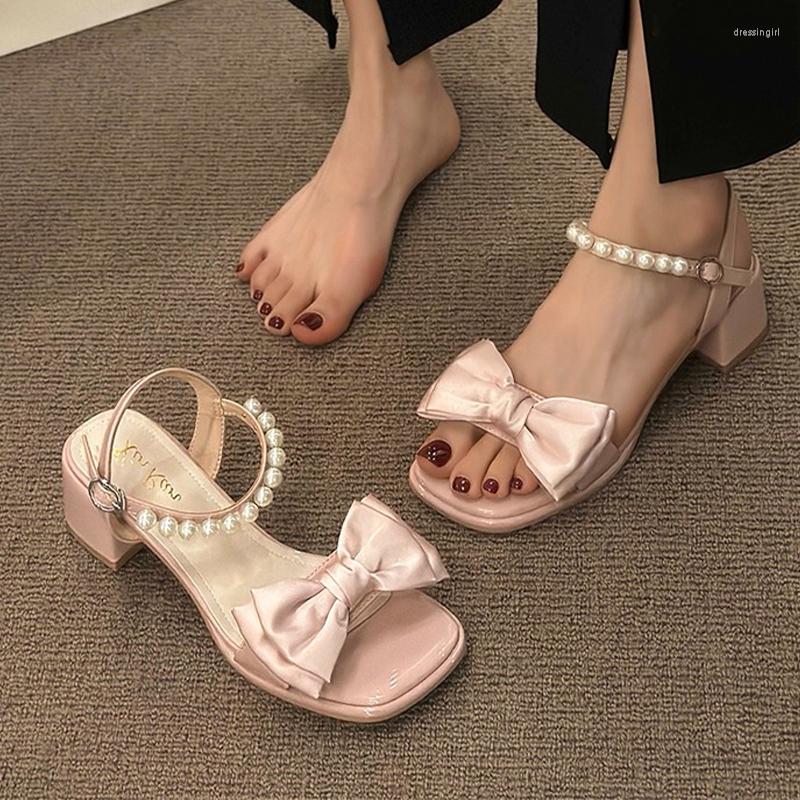 Sandals Women Bow Beads Chunky Summer Mid Heels Shoes 2023 Designer Dress Slippers Sexy Pumps Party Casual Zapatos, Black
Sandals Women Bow Beads Chunky Summer Mid Heels Shoes 2023 Designer Dress Slippers Sexy Pumps Party Casual Zapatos, Black
